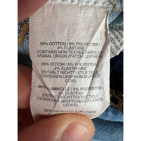 Madewell Womens Jeans 9" High-Rise Skinny 28T (fits 26x32) Blue Denim Stretch - Picture 10 of 12